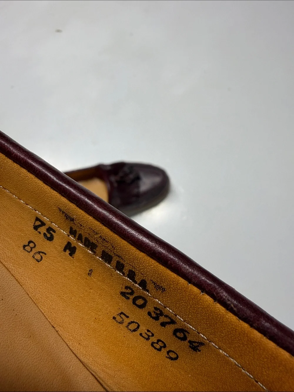 Timberland Burgundy Leather Tassel Kiltie Loafers size 7.5